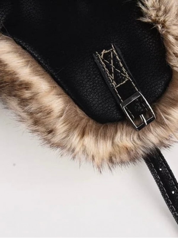 Шапка-ушанка комбинированная с экомехом grizzly vibe  - Изображение 6