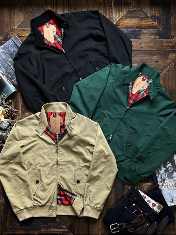 Куртка мужская G9 с красной подкладкой Harrington retro line  - Изображение 9