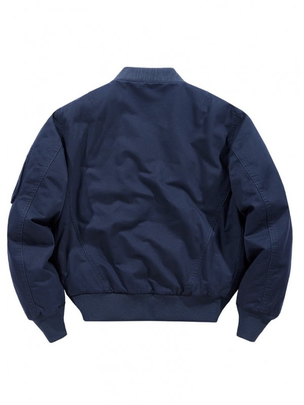 Хлопковый бомбер утепленный major flight jacket  - Изображение 4