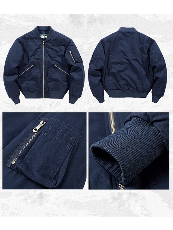 Хлопковый бомбер утепленный major flight jacket  - Изображение 6