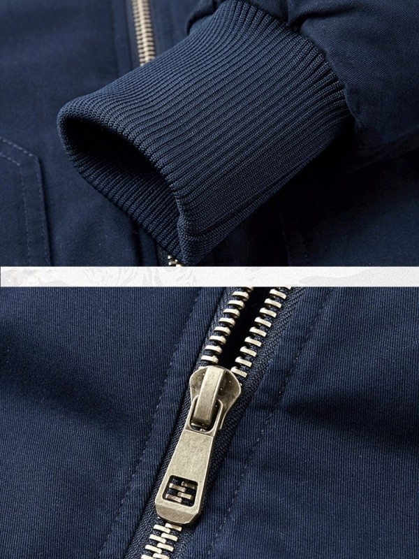 Хлопковый бомбер утепленный major flight jacket  - Изображение 8