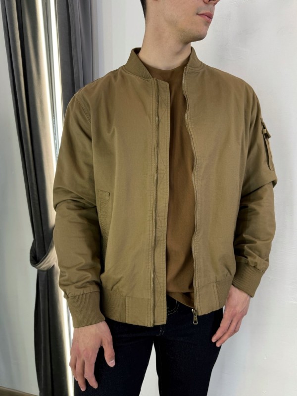 Бомбер в стиле "flight jacket" из хлопка