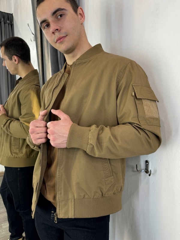 Бомбер DPO в стилі "flight jacket" з бавовни - Зображення 2