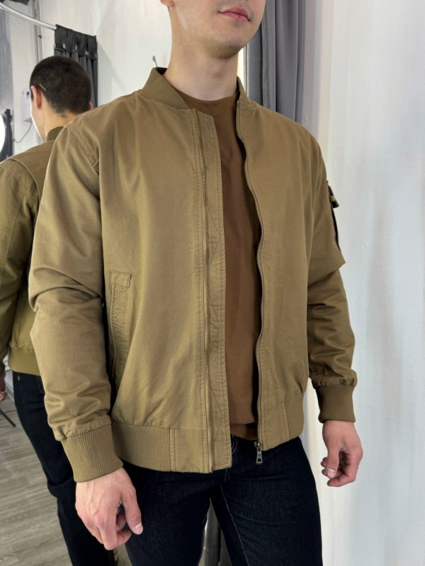 Бомбер DPO в стилі "flight jacket" з бавовни - Зображення 3