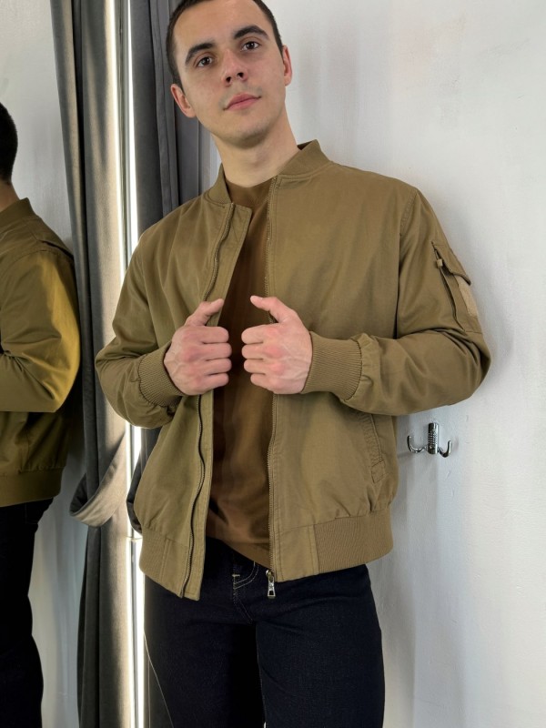 Бомбер DPO в стилі "flight jacket" з бавовни - Зображення 4