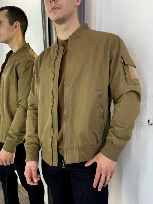Бомбер DPO в стилі "flight jacket" з бавовни - Зображення 5