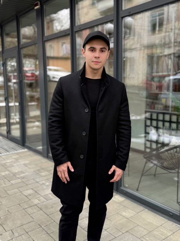 Пальто кашемировое с функциональным воротником стойка functional-collar  - Изображение 2