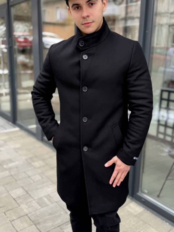 Пальто кашемировое с функциональным воротником стойка functional-collar  - Изображение 3