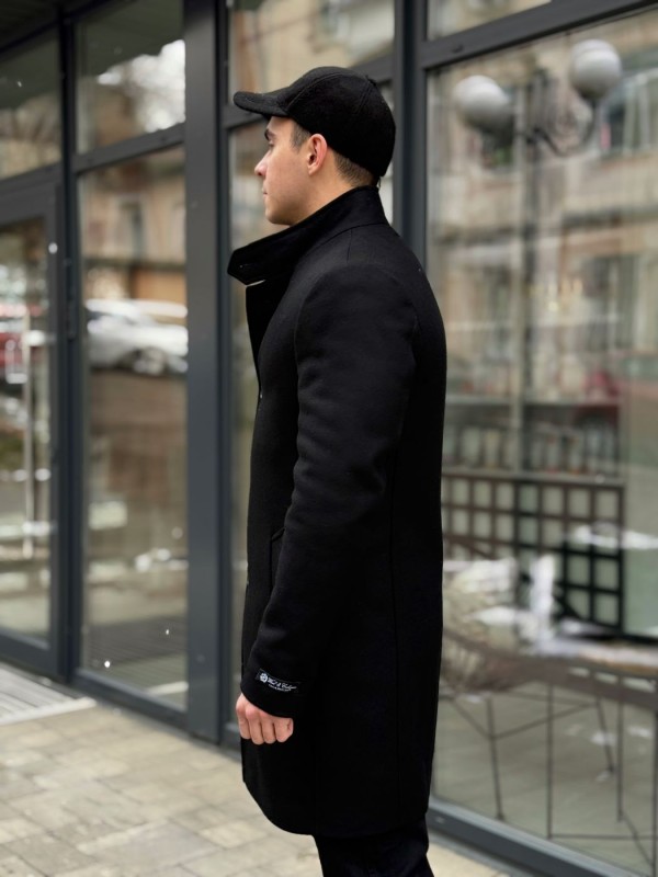 Пальто кашемировое с функциональным воротником стойка functional-collar  - Изображение 5