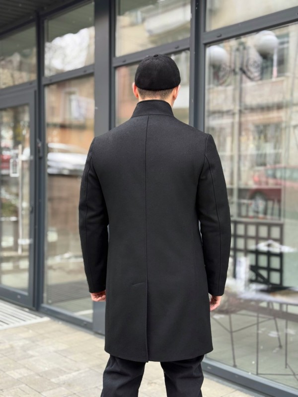 Пальто кашемировое с функциональным воротником стойка functional-collar  - Изображение 6