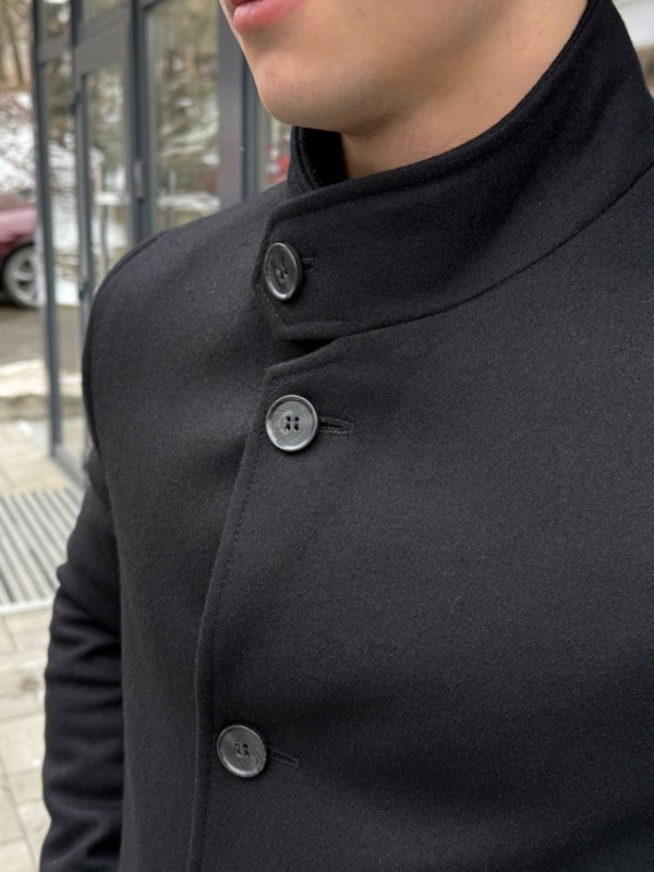 Пальто кашемировое с функциональным воротником стойка functional-collar  - Изображение 7