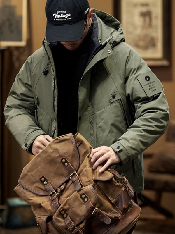 Мужская практичная зимняя пуховая куртка cold proof  - Изображение 7