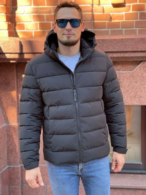 Минималистическая прошитая матовая мужская куртка street comfort
