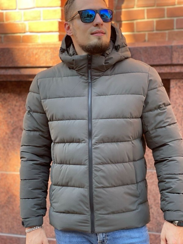 Минималистическая прошитая матовая мужская куртка street comfort  - Изображение 11
