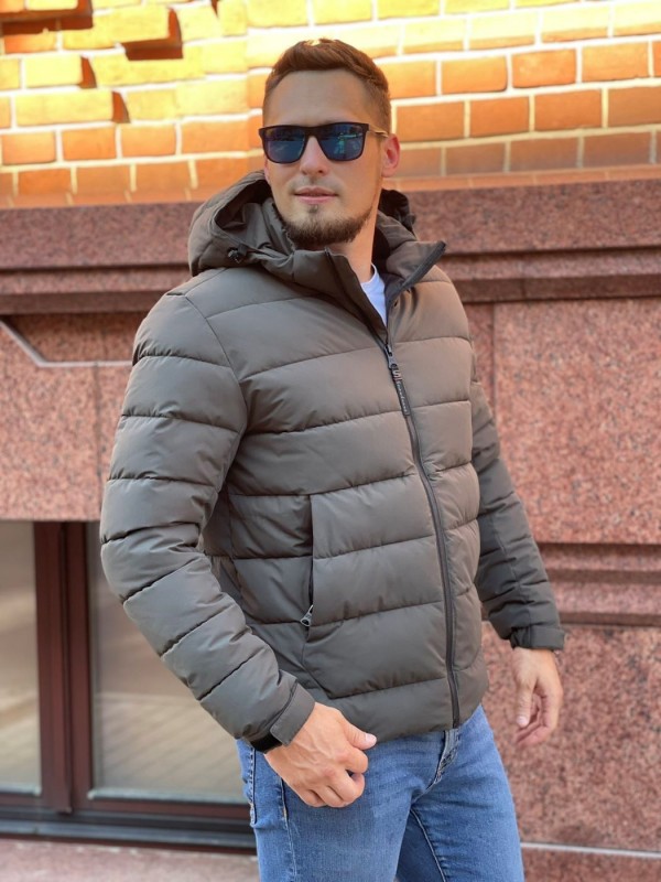 Минималистическая прошитая матовая мужская куртка street comfort  - Изображение 12