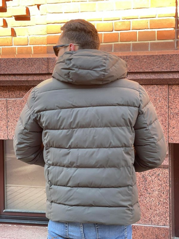 Минималистическая прошитая матовая мужская куртка street comfort  - Изображение 15