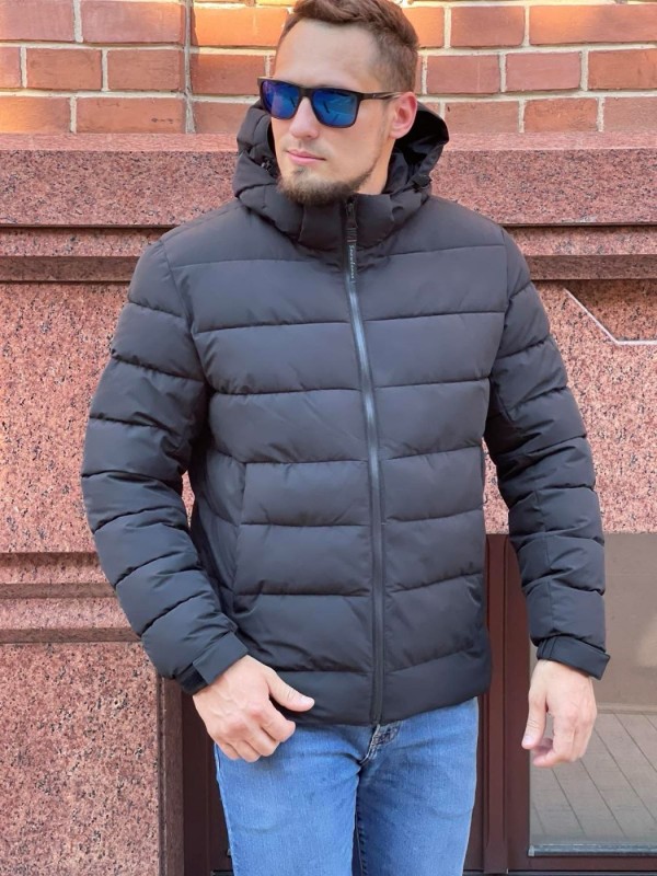 Минималистическая прошитая матовая мужская куртка street comfort  - Изображение 1