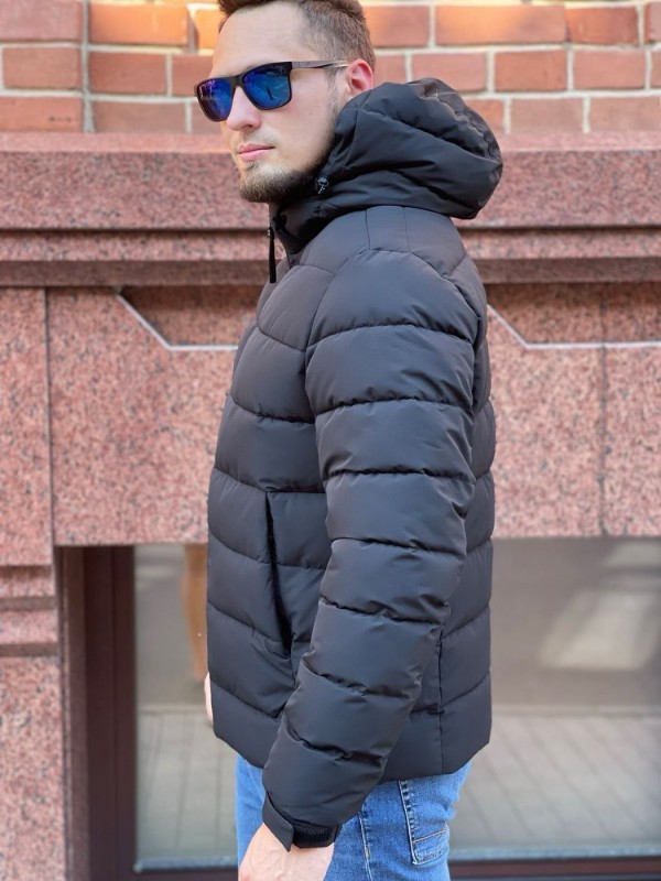 Минималистическая прошитая матовая мужская куртка street comfort  - Изображение 2
