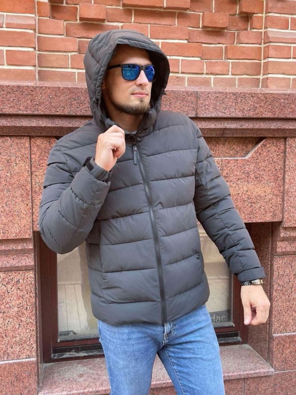 Минималистическая прошитая матовая мужская куртка street comfort  - Изображение 7