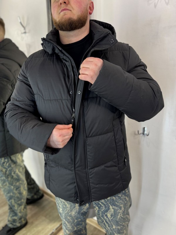 Теплая и стильная мужская куртка-пуховик winter armor  - Изображение 1