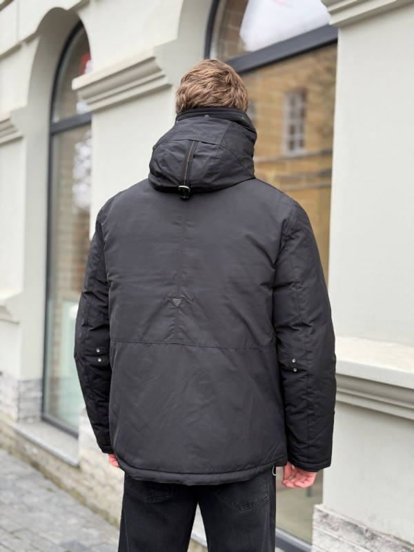 Мужская удлиненная куртка-парка с карабином и капюшоном hooded parka  - Изображение 7