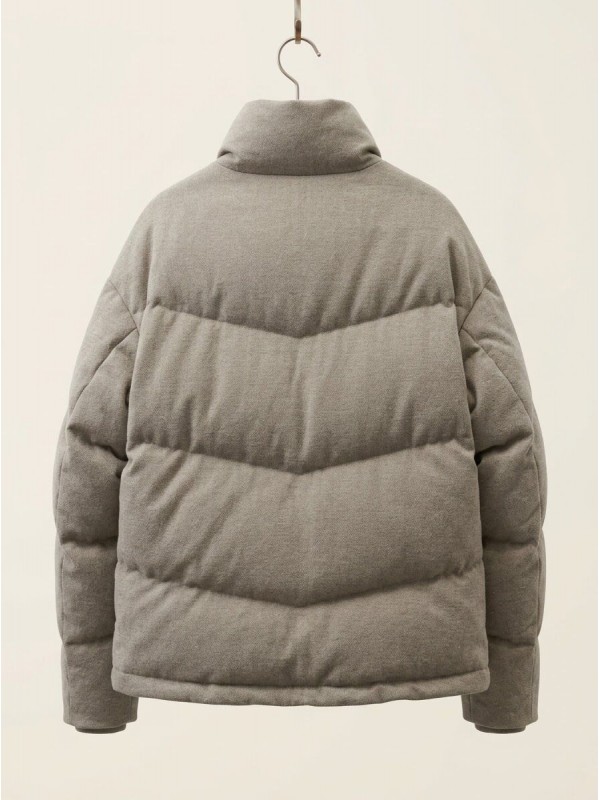 Чоловіча стьобана куртка на блискавці з горизонтальною стібкою insulated jacket  -  Зображення 3