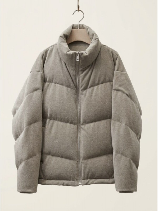 Чоловіча стьобана куртка на блискавці з горизонтальною стібкою insulated jacket  -  Зображення 4