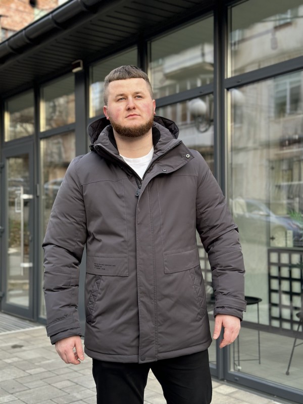 Куртка зимова подовжена без прошиття