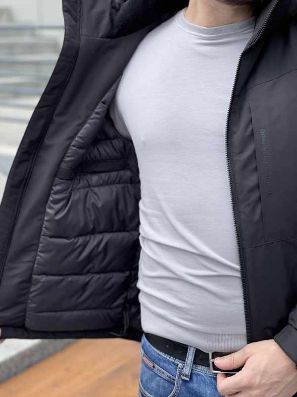 Куртка зимова SNOWBEARS 24266 універсальна в стилі casual не прошита oskar-winter чорний - Зображення 9