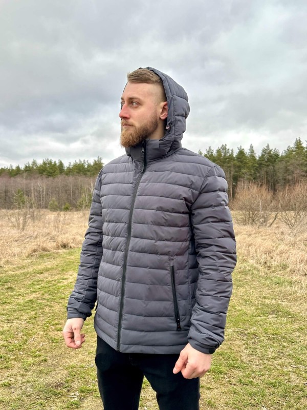Куртка SnowBeards 217 демісезонна прошита з капюшон - Зображення 7
