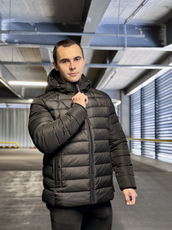 Куртка універсальна зимова комбінована з капюшоном  - Изображение 1