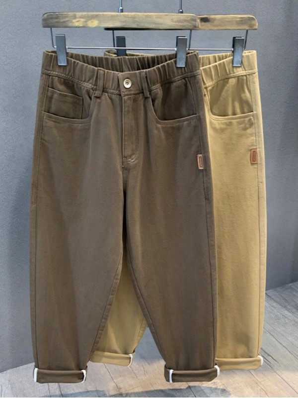 Мужские джинсы mom из хлопка в эксклюзивном цвете casual comfort