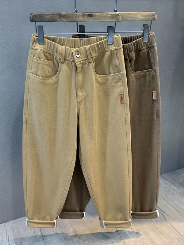 Мужские джинсы mom из хлопка в эксклюзивном цвете casual comfort  - Изображение 2