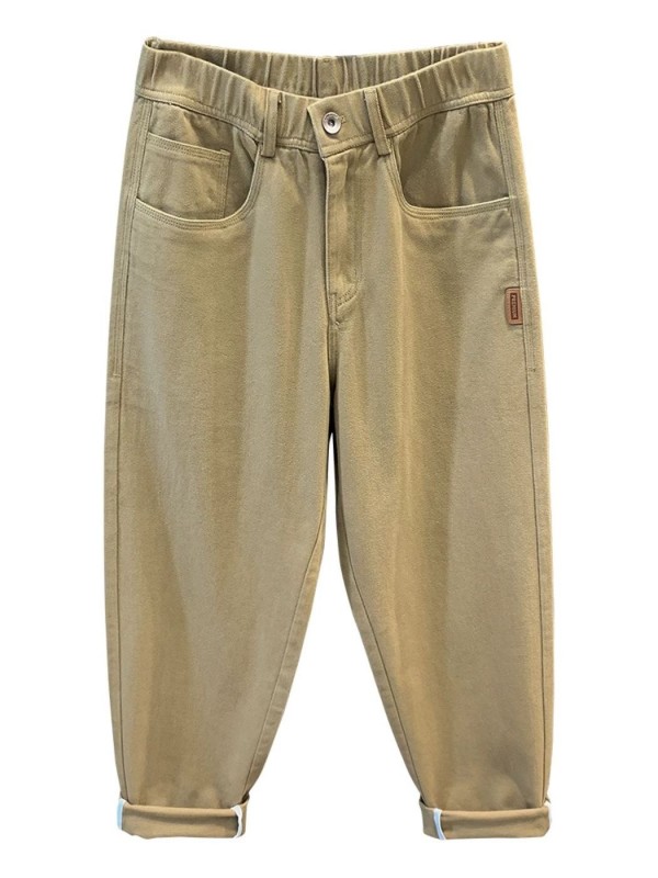 Мужские джинсы mom из хлопка в эксклюзивном цвете casual comfort  - Изображение 4
