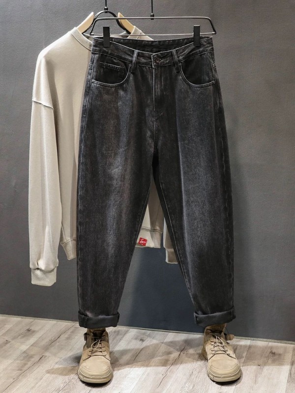 Черные базовые джинсы mom fit glisten  - Изображение 5
