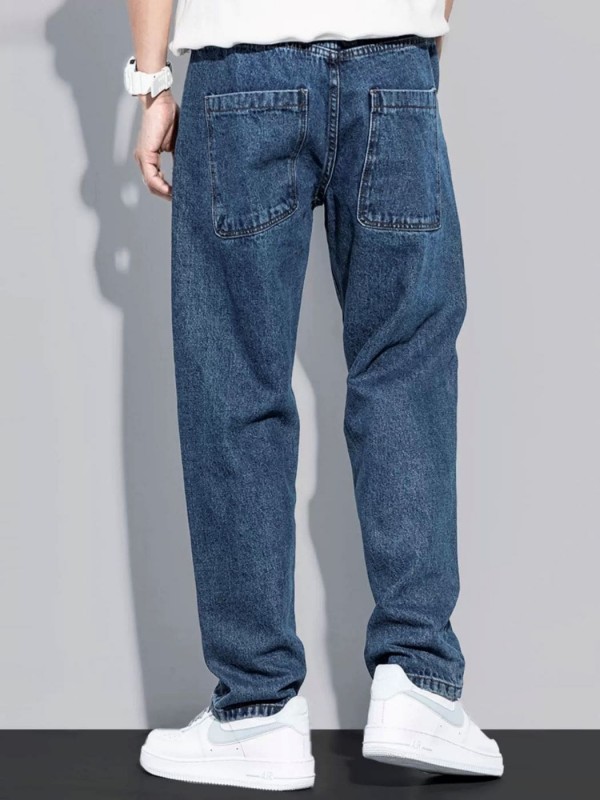 Мужские базовые прямые джинсы mom urban blue  - Изображение 1