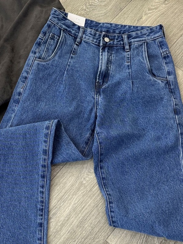 Мужские базовые прямые джинсы mom urban blue  - Изображение 5