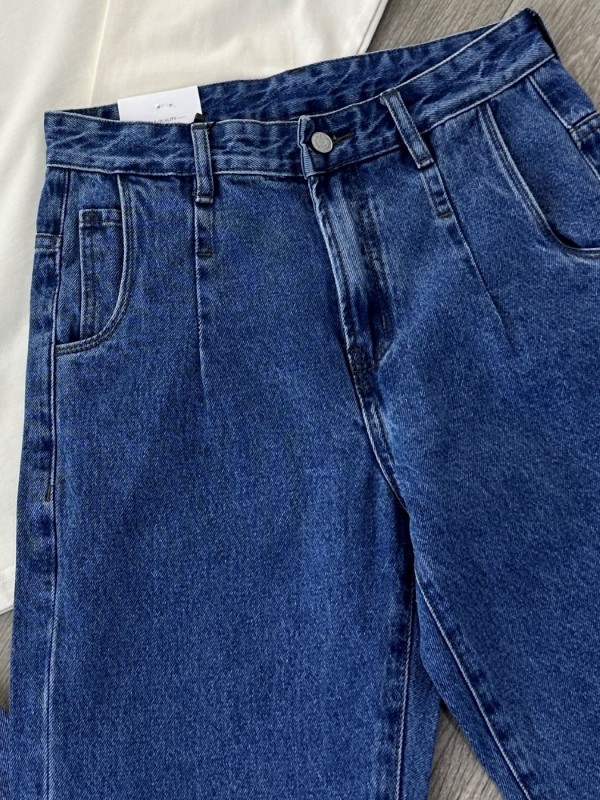 Мужские базовые прямые джинсы mom urban blue  - Изображение 6
