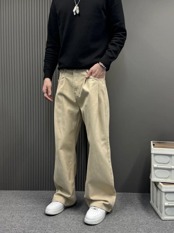 Чоловічі джинси прямого крою casual straight jeans
