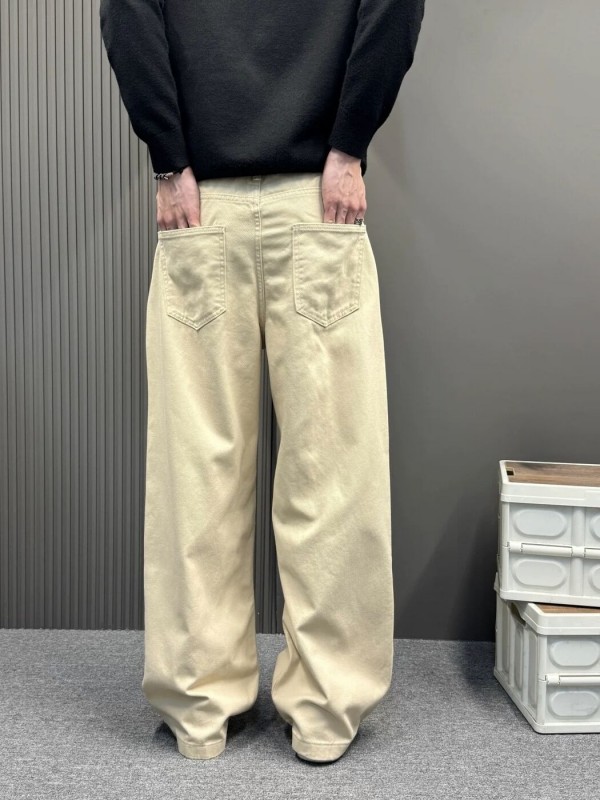 Мужские джинсы прямого кроя casual straight jeans  - Изображение 2