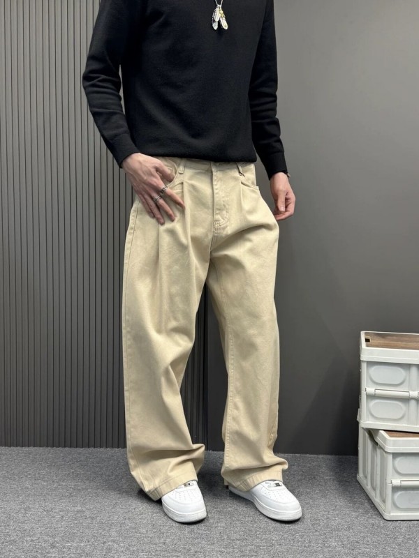 Мужские джинсы прямого кроя casual straight jeans  - Изображение 3