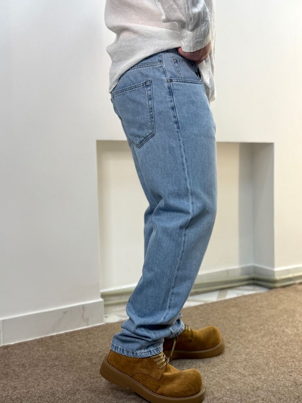 Джинсы мужские свободного кроя casual loose denim  - Изображение 1