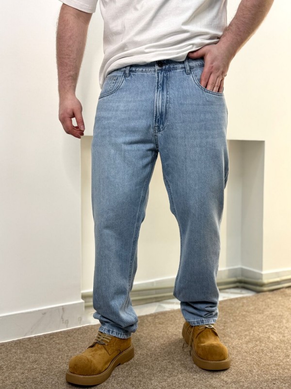 Джинсы мужские свободного кроя casual loose denim  - Изображение 3