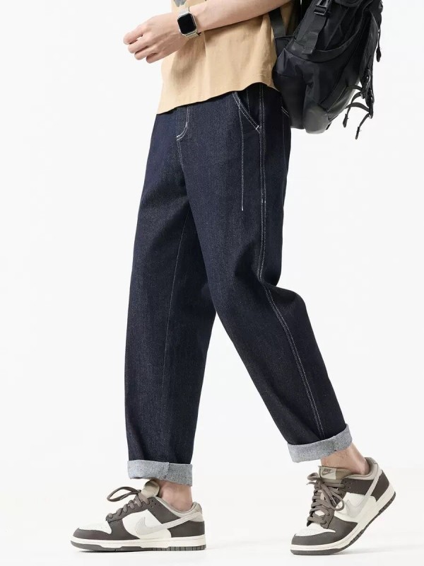 Джинси вільного крою з акцентною строчкою jeans contrast stitch  -  Зображення 3