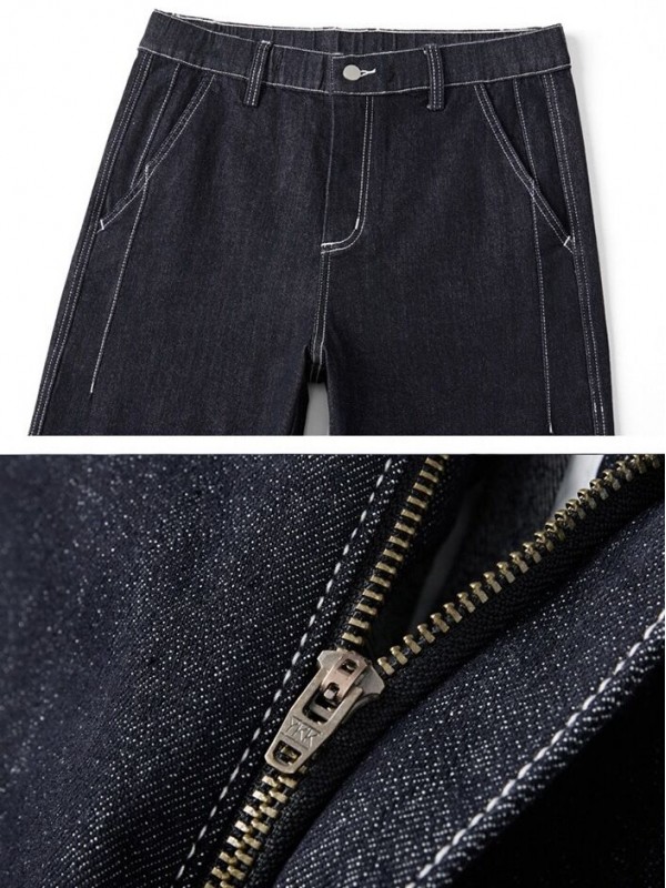 Джинси вільного крою з акцентною строчкою jeans contrast stitch  -  Зображення 6