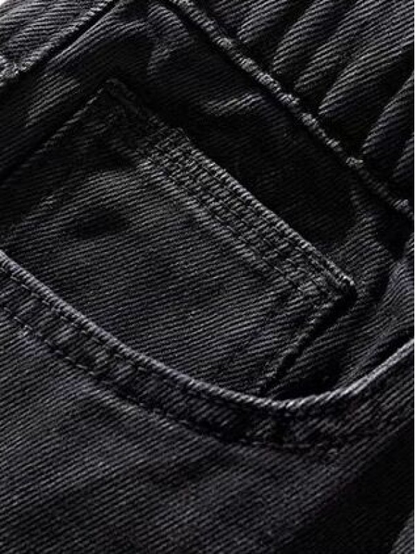 Чоловічі джинси широкого крою з резинкою на поясі baggy jeans  -  Зображення 4