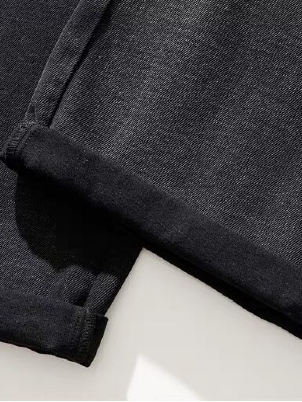 Чоловічі джинси широкого крою з резинкою на поясі baggy jeans  -  Зображення 6