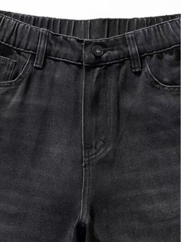 Чоловічі джинси широкого крою з резинкою на поясі baggy jeans  -  Зображення 8