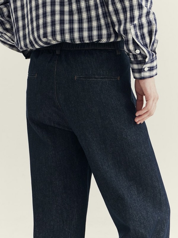 Свободные прямые джинсы urban semi-elastic с резинкой на поясе  - Изображение 6