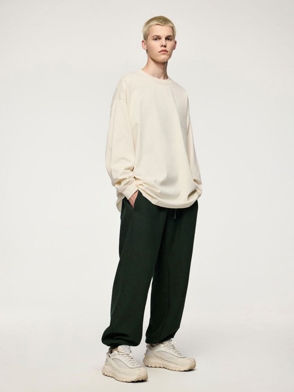 Мужской базовый лонгслив прямого кроя casual form 